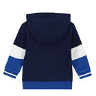 Younger Boys Blue Hooded Top , 1, hi-res