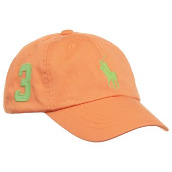 Boys Orange Logo Cap