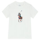 Boys White Logo T-Shirt, 1, hi-res