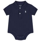 Baby Boys Ivory & Navy Blue Babygrow Gift Set, 1, hi-res