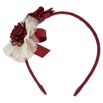 Girls Ivory Flower Headband
