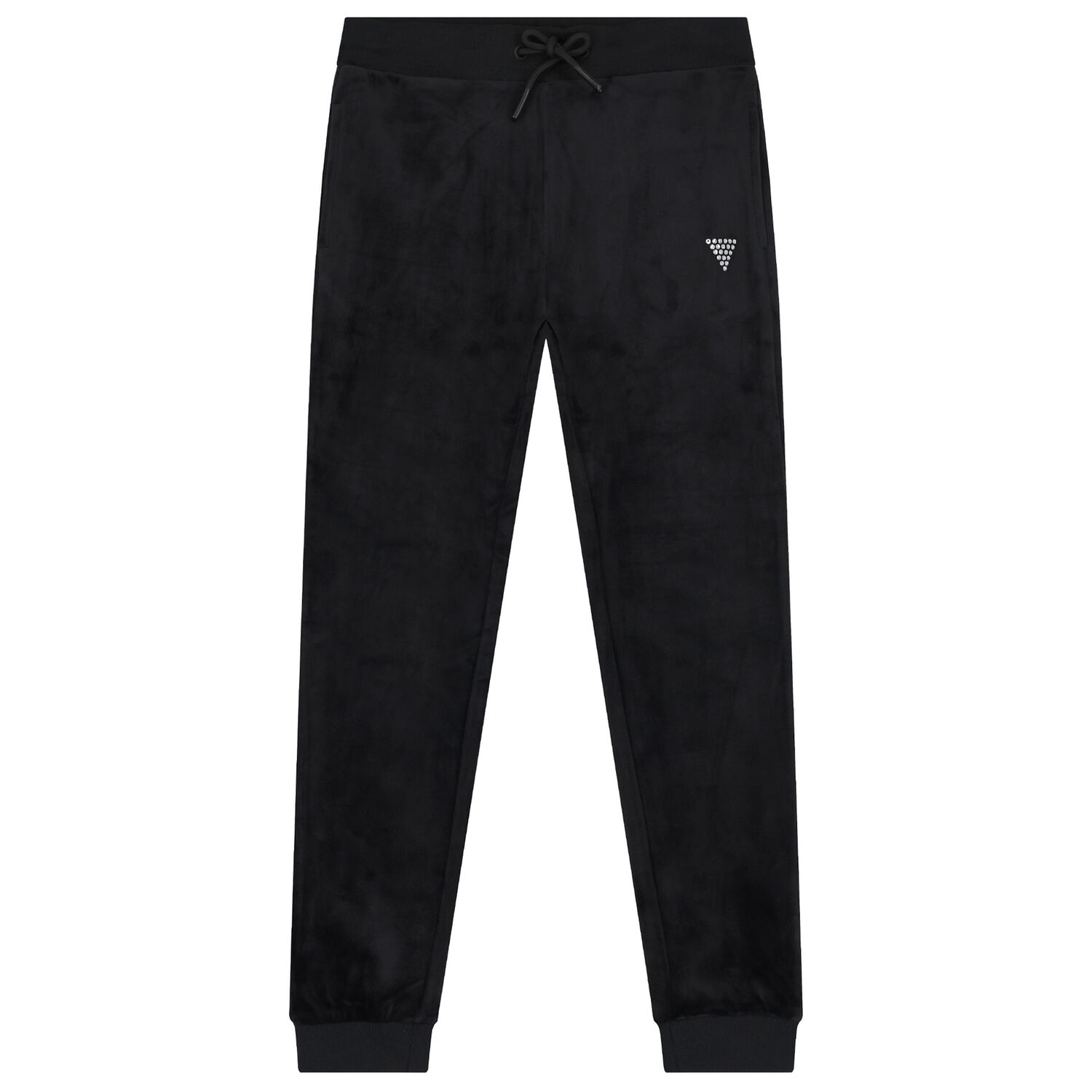 Girls Black Diamante Joggers, 2, hi-res image number null