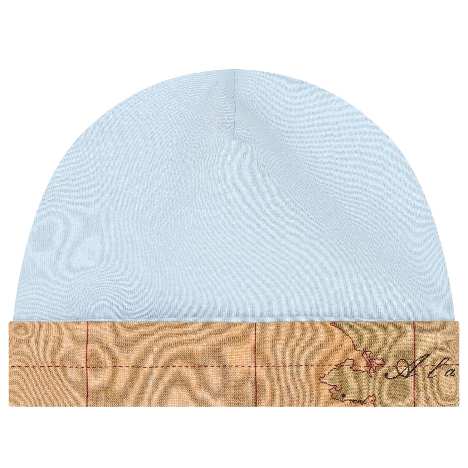 Baby Boys Blue & Beige Geo Map Babygrow Gift Set, 2, hi-res