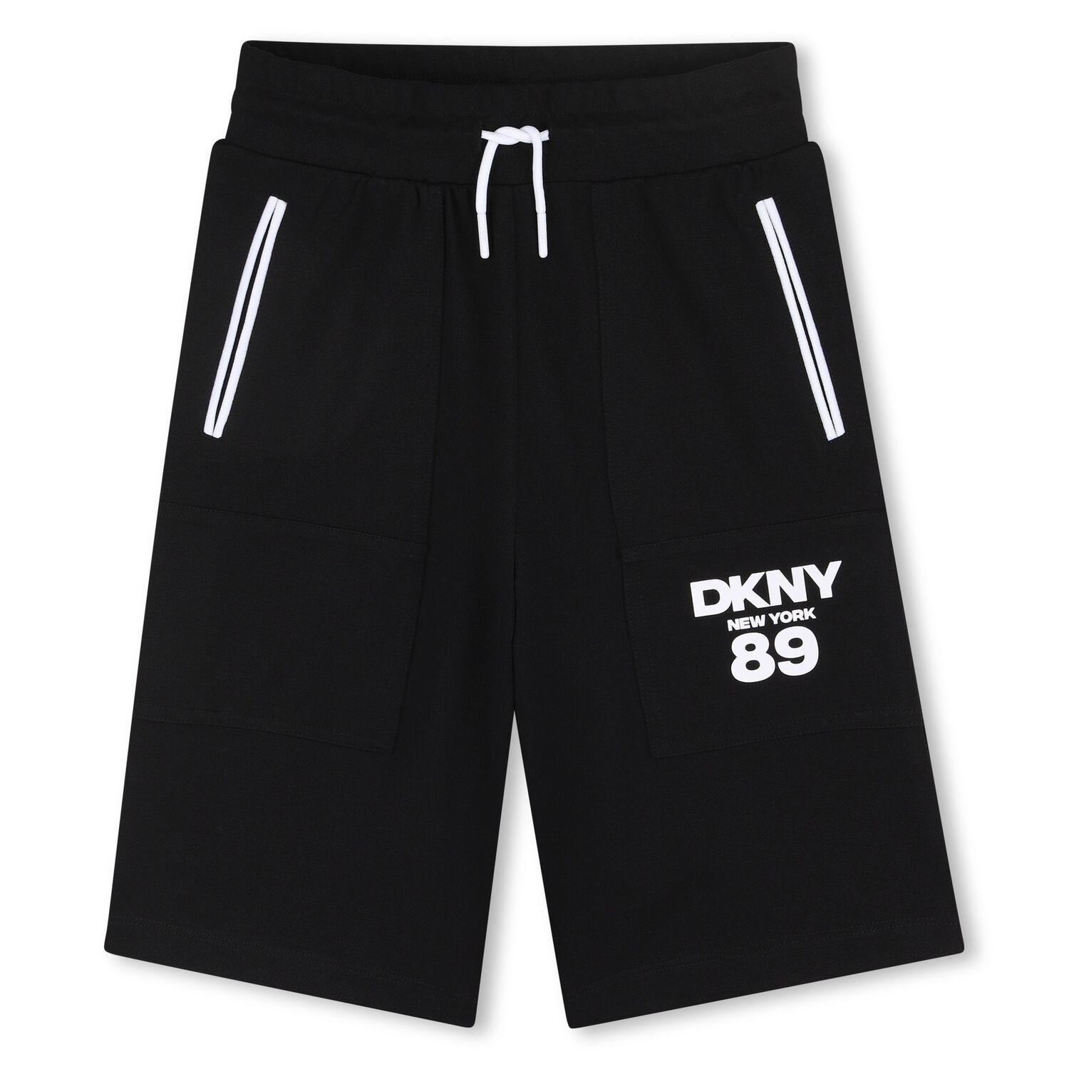 Black Logo Shorts, 1, hi-res