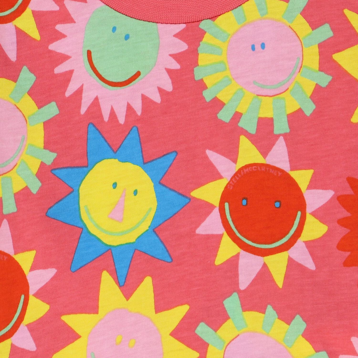 Younger Girls Pink Sun T-Shirt, 1, hi-res image number null