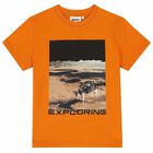 Boys Orange Graphic T-Shirt, 1, hi-res