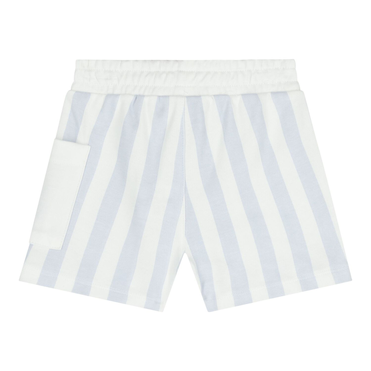 Baby Boys Blue & White Logo Shorts Set, 2, hi-res