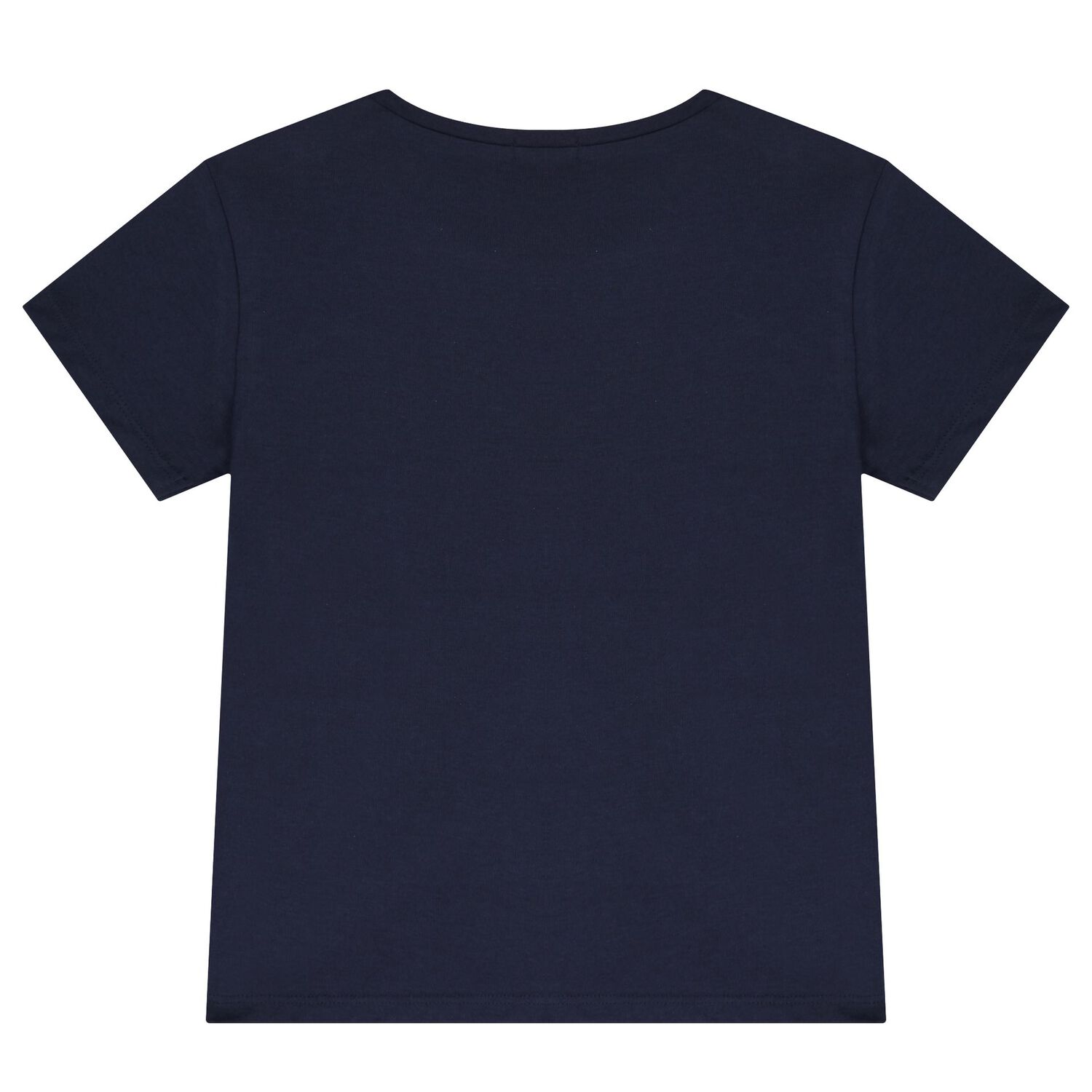 Girls Navy Blue Logo Heart T-Shirt, 2, hi-res
