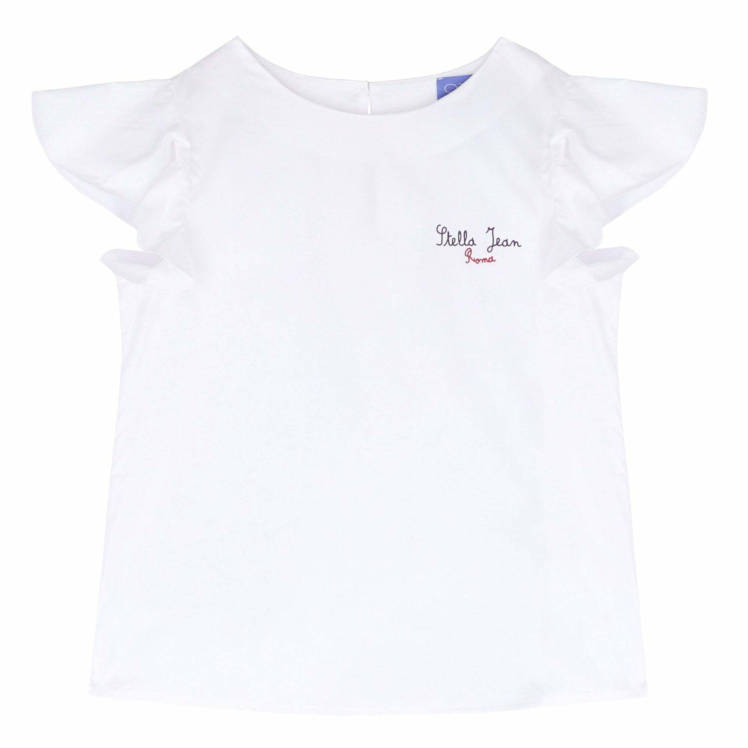 Girls White Logo Top, 1, hi-res image number null