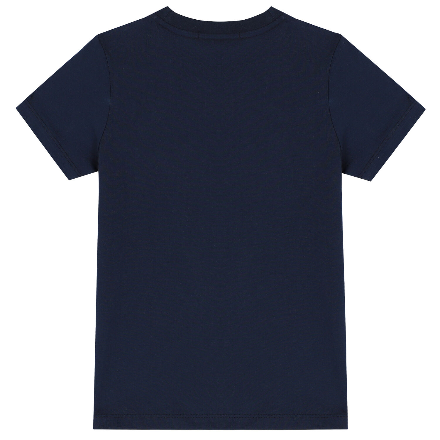 Boys Navy Striped Logo T-Shirt, 1, hi-res