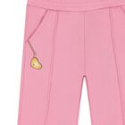 Younger Girls Pink Joggers, 1, hi-res