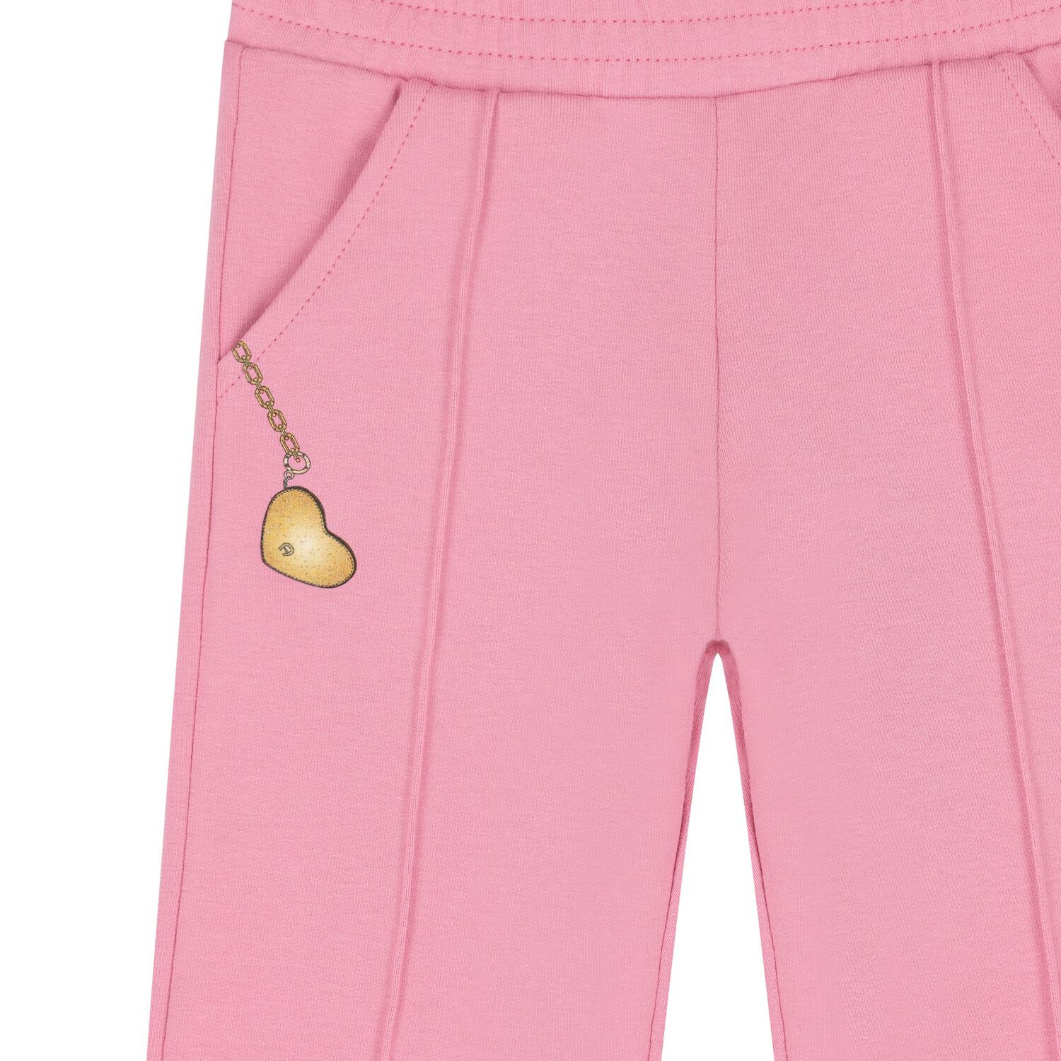 Younger Girls Pink Joggers, 1, hi-res