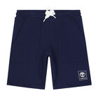 Boys Navy Logo Shorts, 5, hi-res