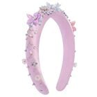 Girls Purple Embellished Headband, 1, hi-res