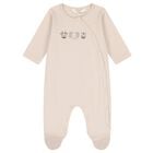 Beige & White Animals Babygrows ( 2-Pack ), 2, hi-res
