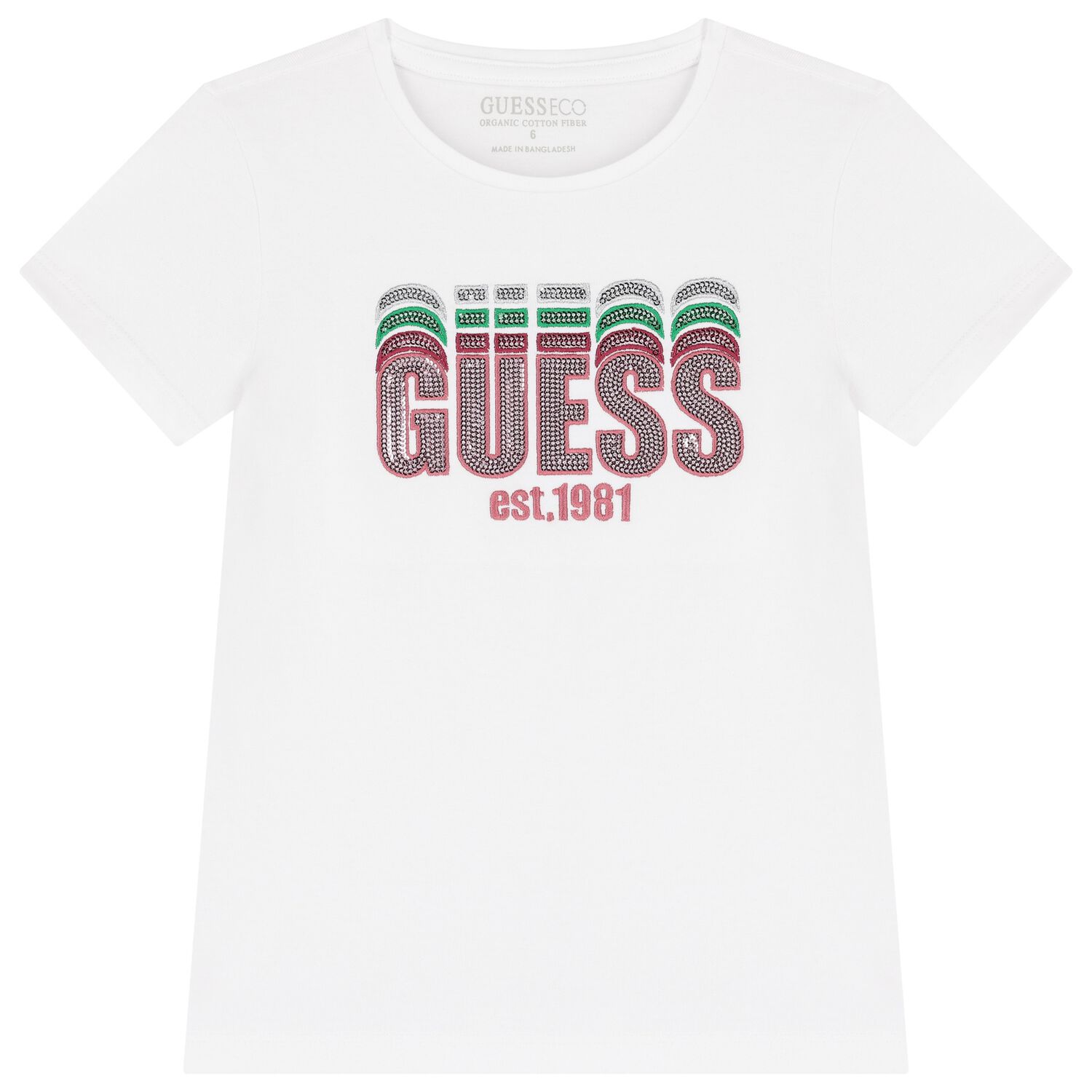 Girls White Logo T-Shirt, 1, hi-res image number null
