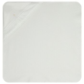 White Logo Baby Hooded Towel