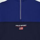Boys Blue Logo Zip Up Top, 1, hi-res