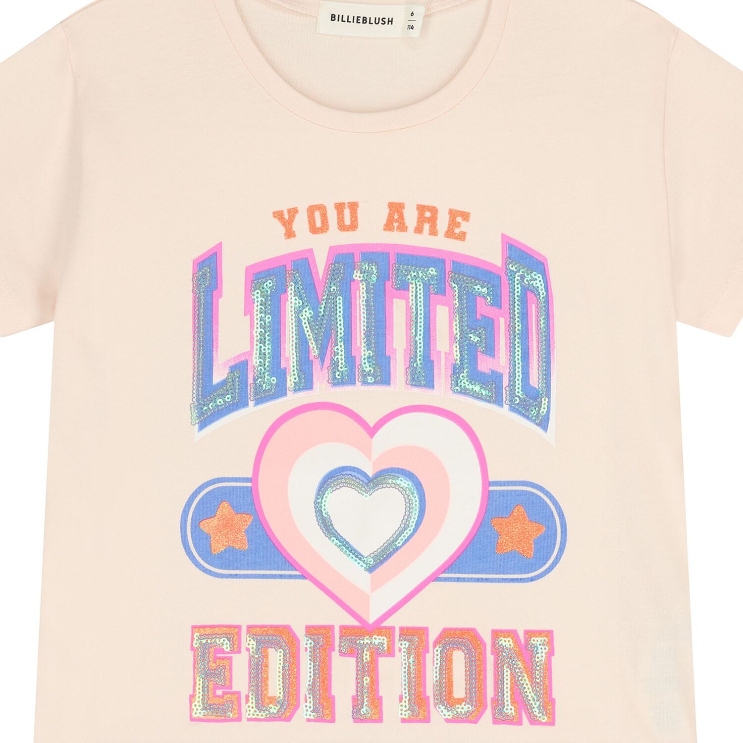 Girls Pink Embellished T-Shirt, 1, hi-res