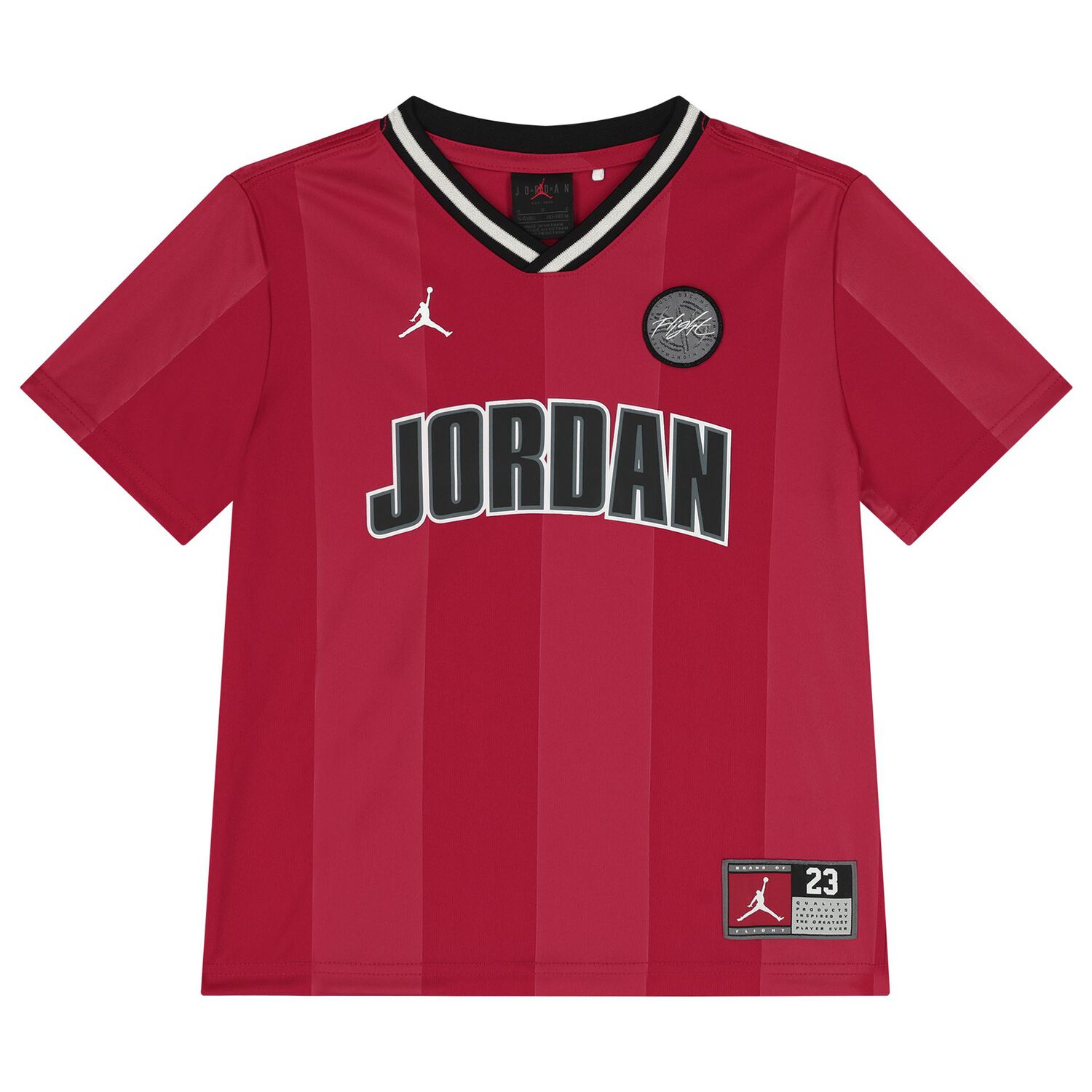 Boys Red & Black Jordan Logo Shorts Set, 1, hi-res