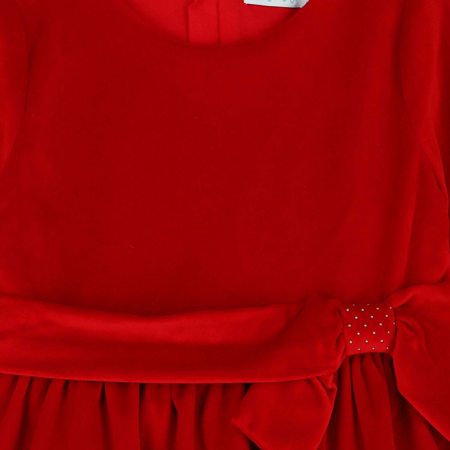 Girls Red Velvet Dress, 1, hi-res image number null