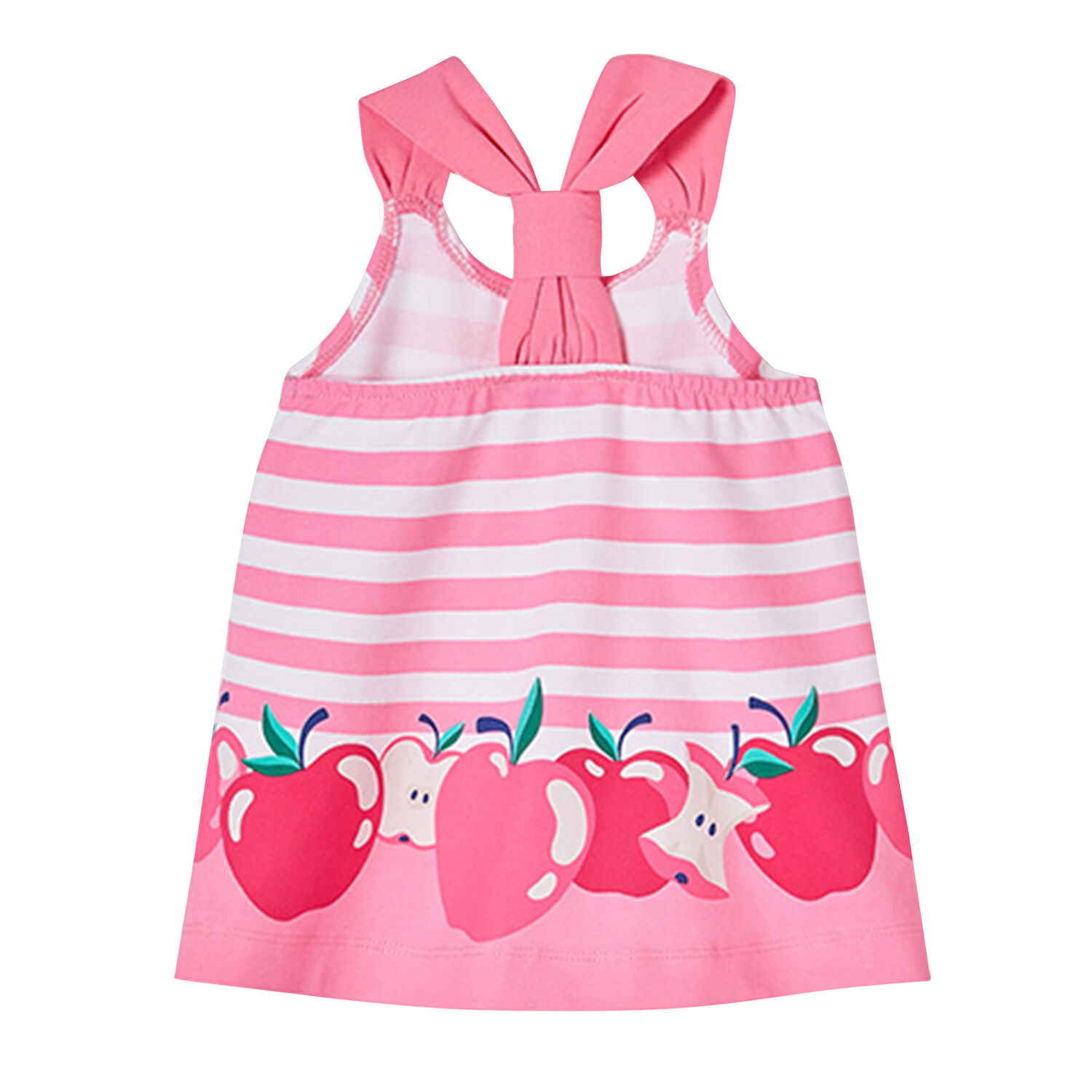 Younger Girls Pink Apple Dress, 1, hi-res