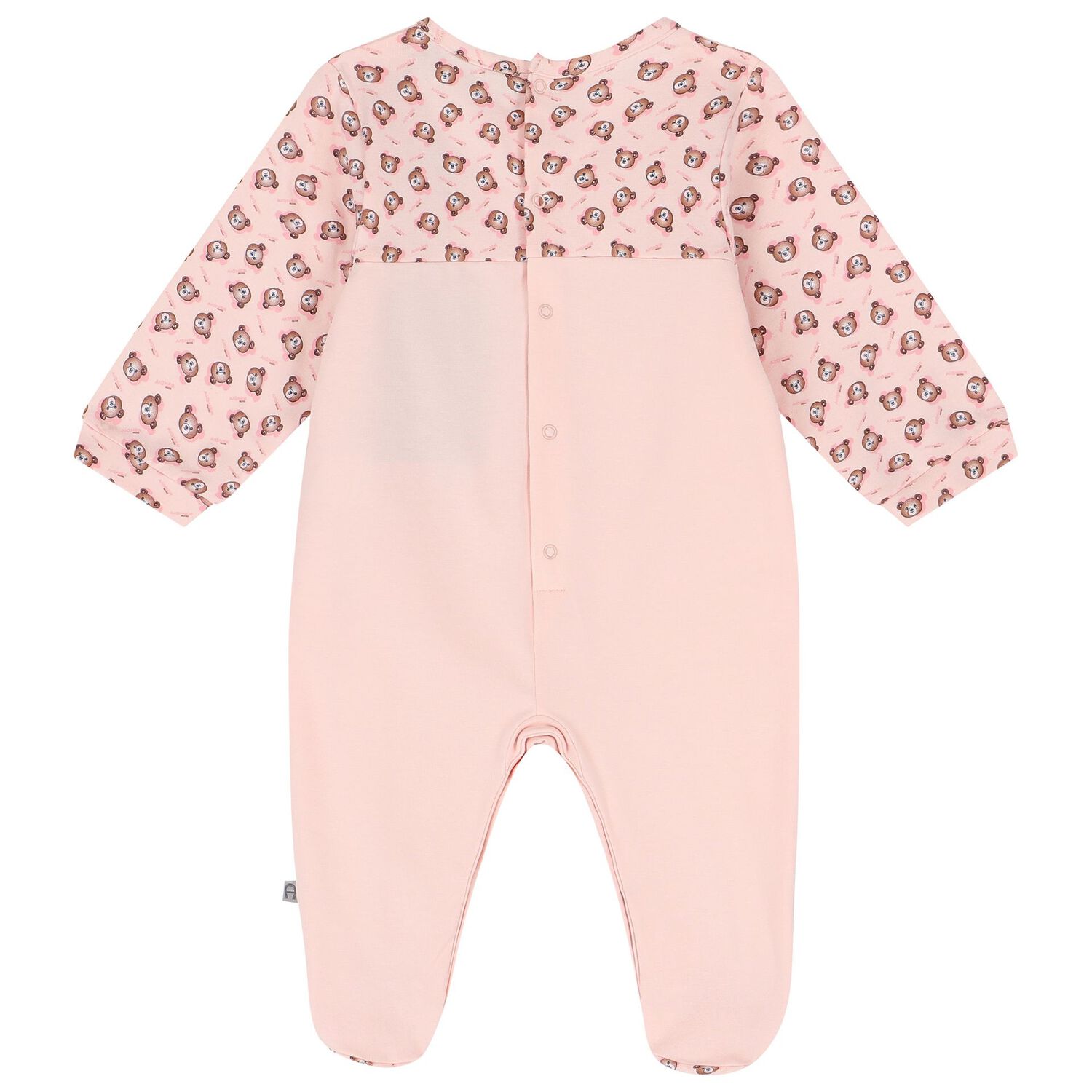 Baby Girls Pink Teddy Bear Logo Babygrow, 3, hi-res
