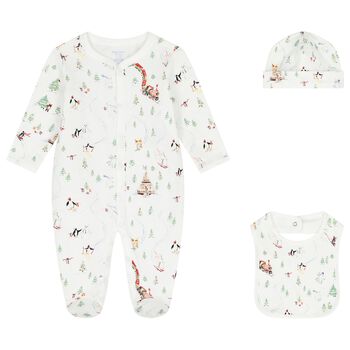 White Festive Babygrow Gift Set