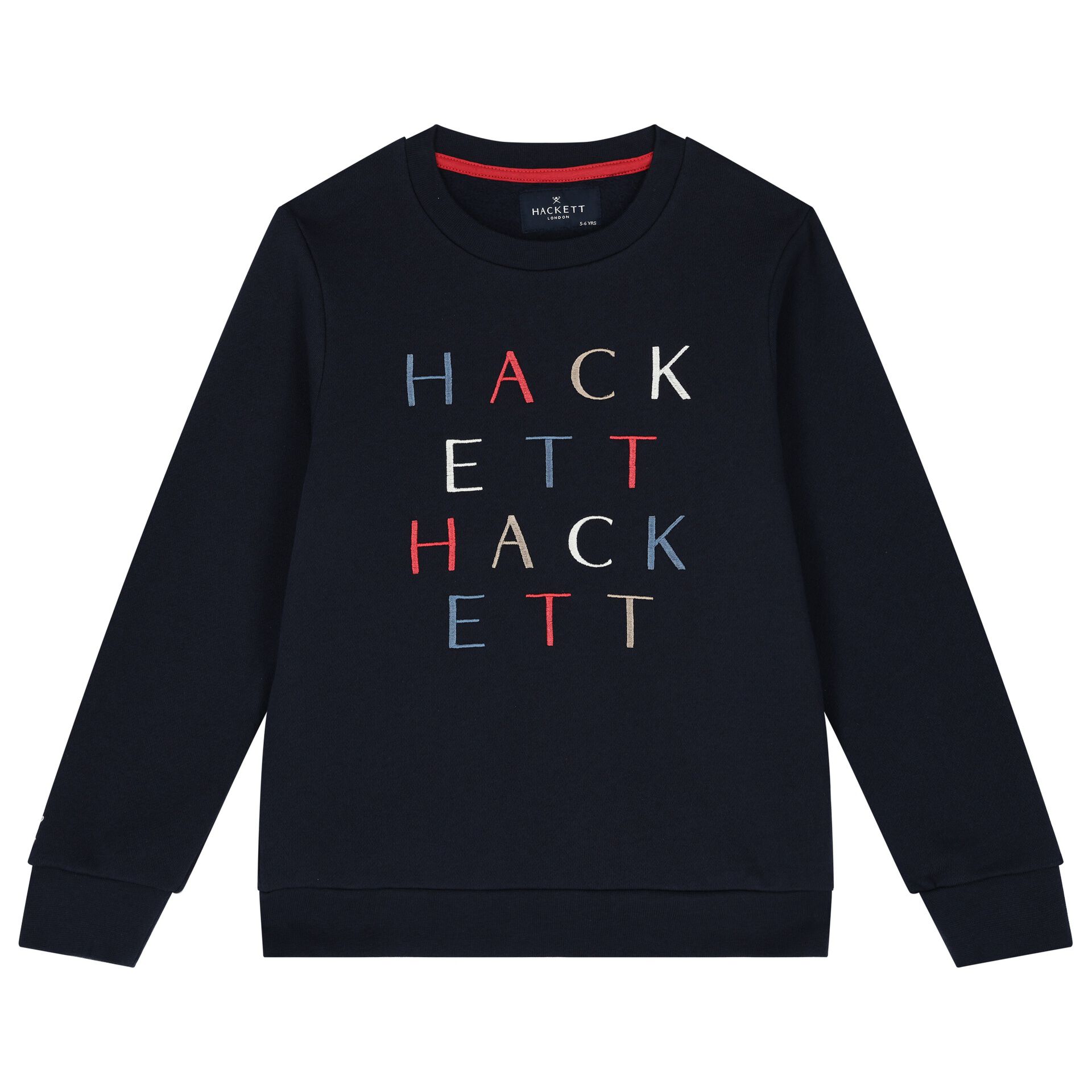 Hackett London Boys Navy Blue Logo Sweatshirt Junior Couture UK