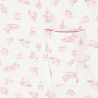 Baby Girls Ivory & Pink Logo Blanket, 2, hi-res
