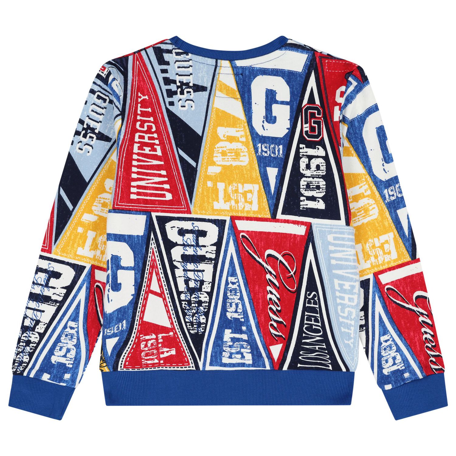 Boys Multi-Coloured Logo Sweatshirt, 4, hi-res