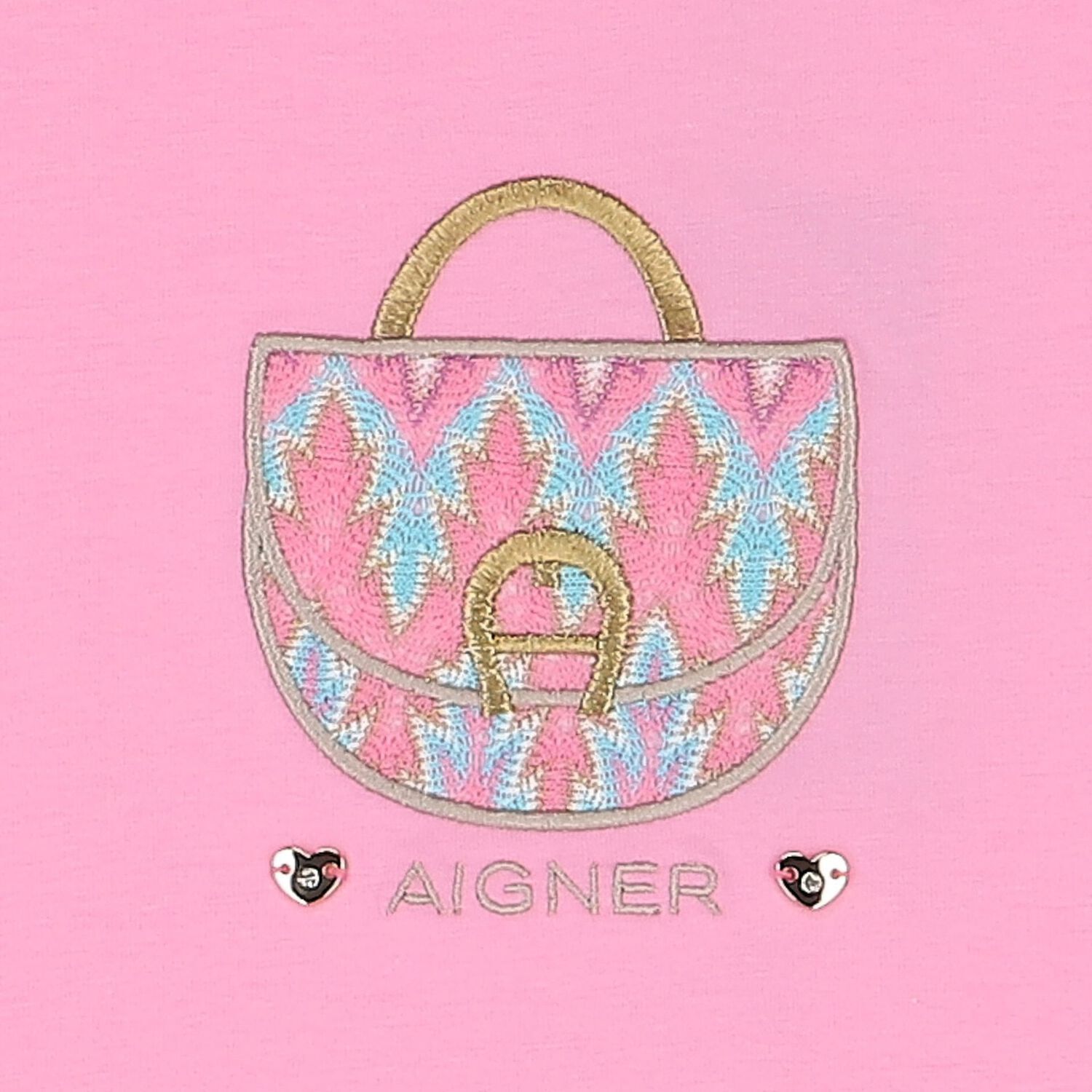 Girls Pink Logo Bag Dress, 2, hi-res