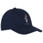 Boys Boys Navy Blue Logo Cap , 1, hi-res