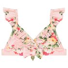 Girls Pink Floral Bikini, 1, hi-res