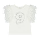 Girls White 9th Birthday T-Shirt, 18, hi-res