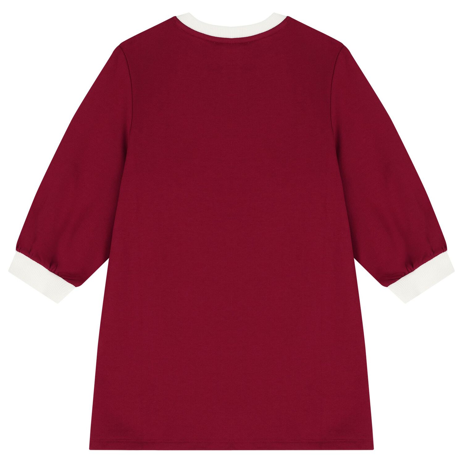 Girls Burgundy Horse Logo Dress, 1, hi-res