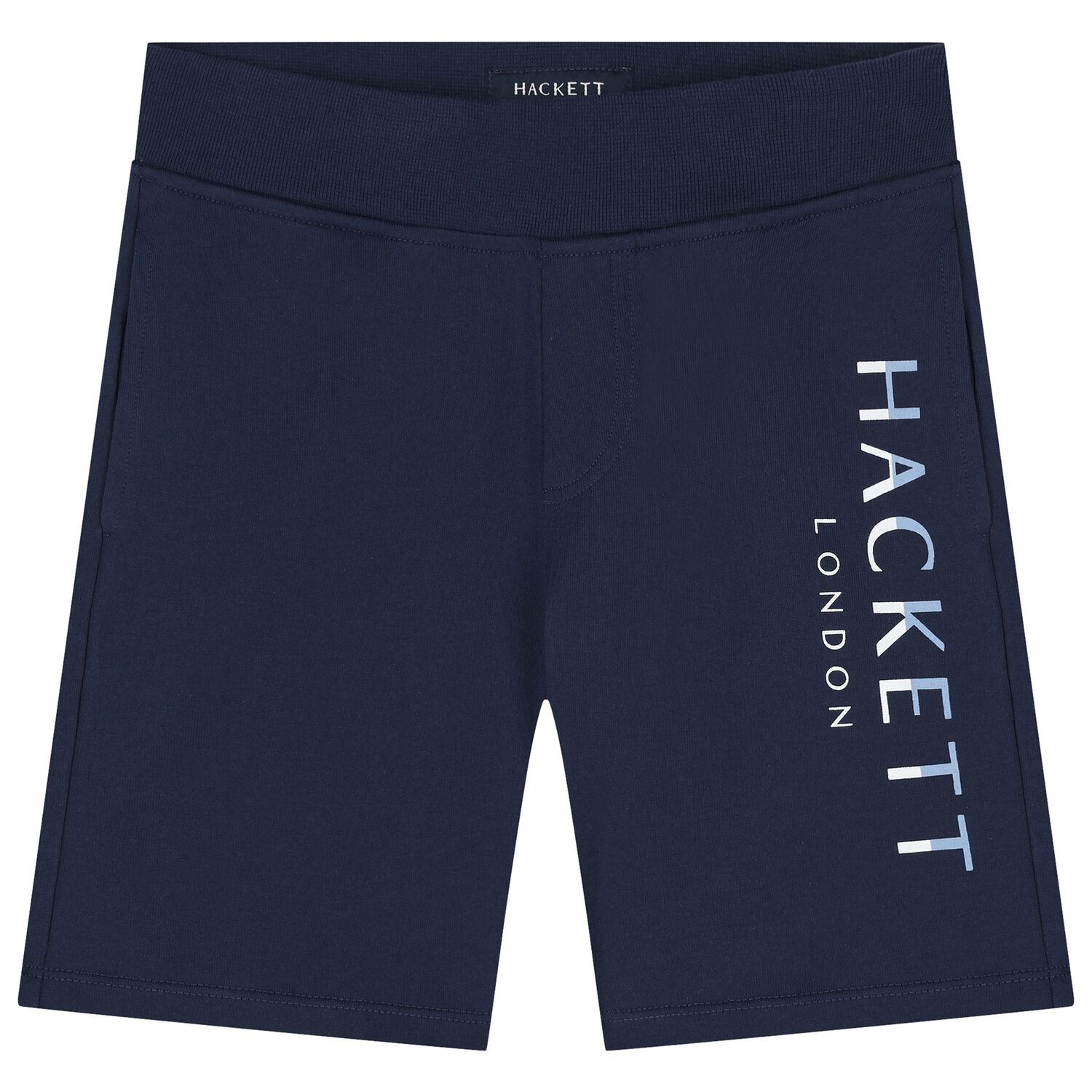 Boys Navy Blue Logo Shorts, 2, hi-res