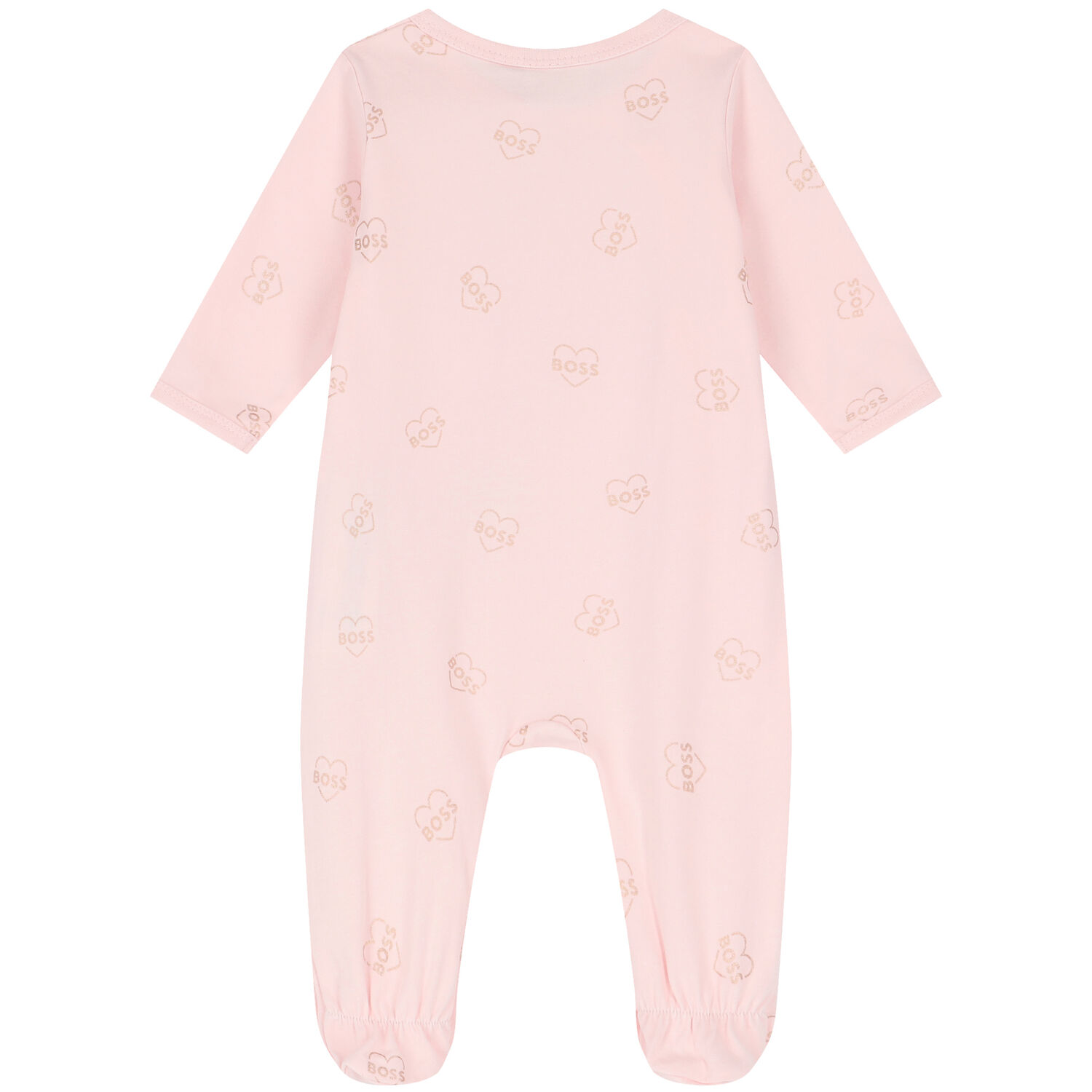 Baby Girls Pink Logo & Heart Babygrow Gift Set, 1, hi-res image number null