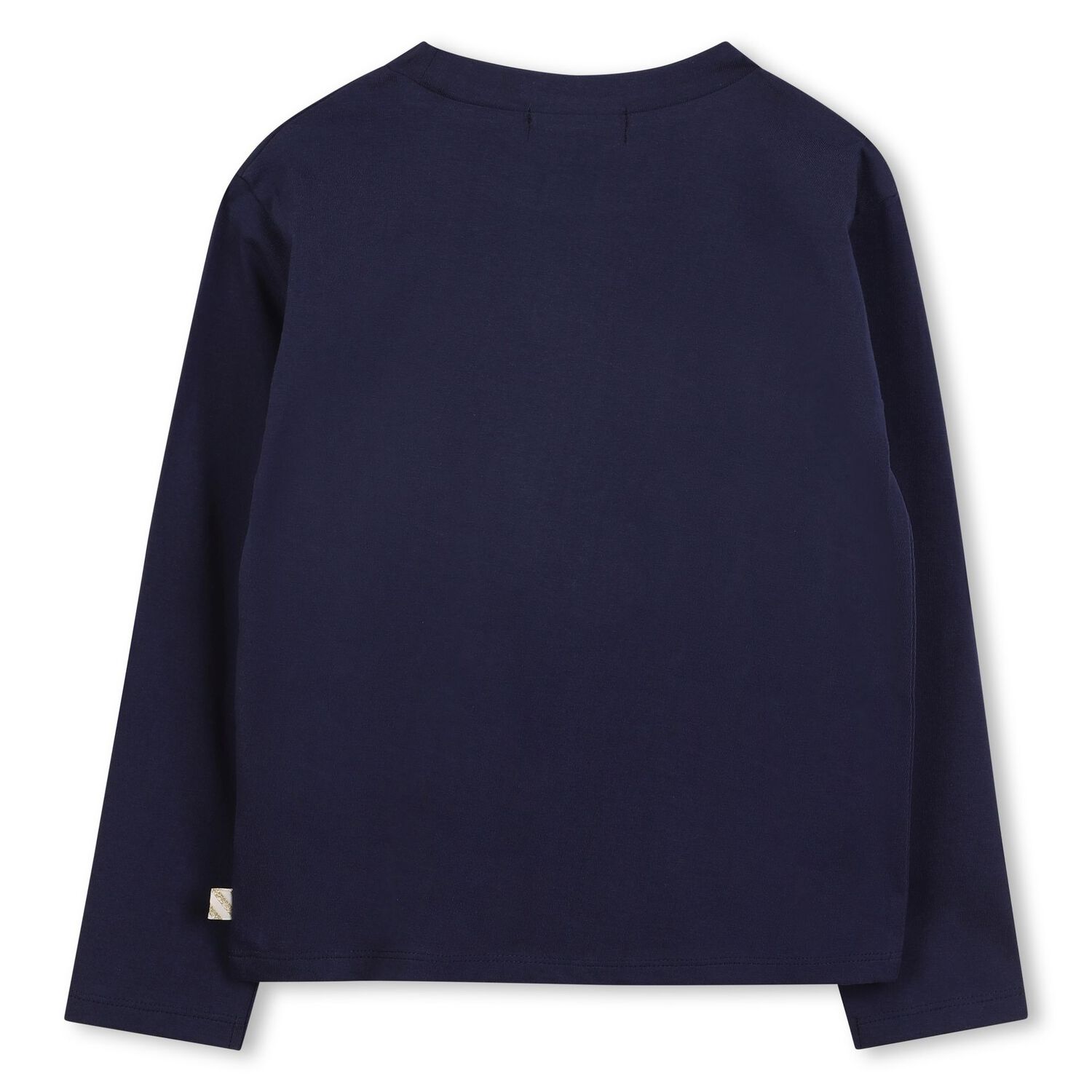 Girls Navy Blue Long Sleeve Top, 1, hi-res