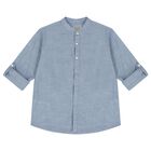 Boys Blue & Ivory Shorts Set, 1, hi-res