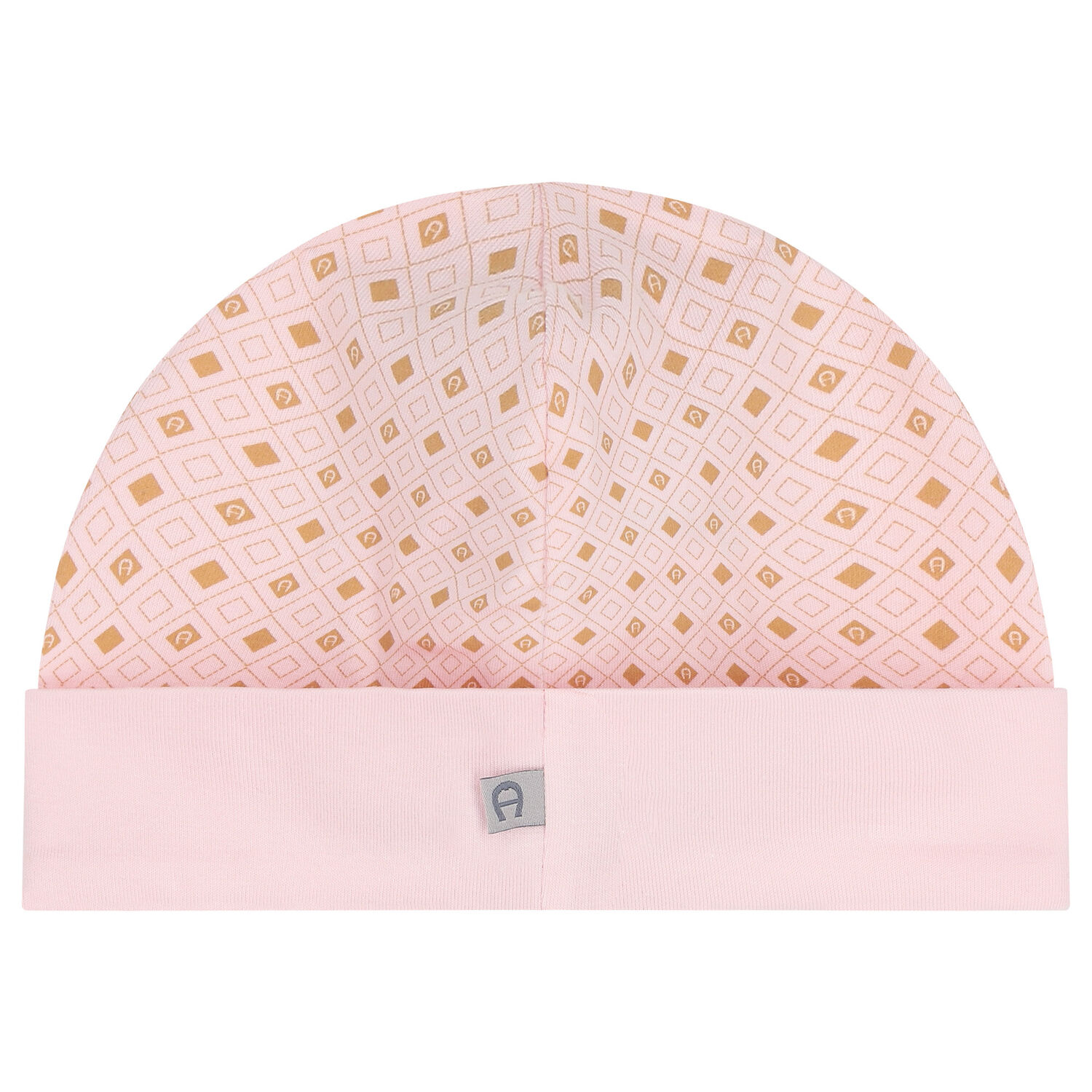 Pink, Ivory & Gold Logo Baby Hat, 1, hi-res