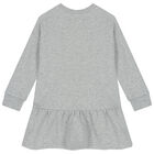 Girls Grey Cheetah Logo Dress, 1, hi-res