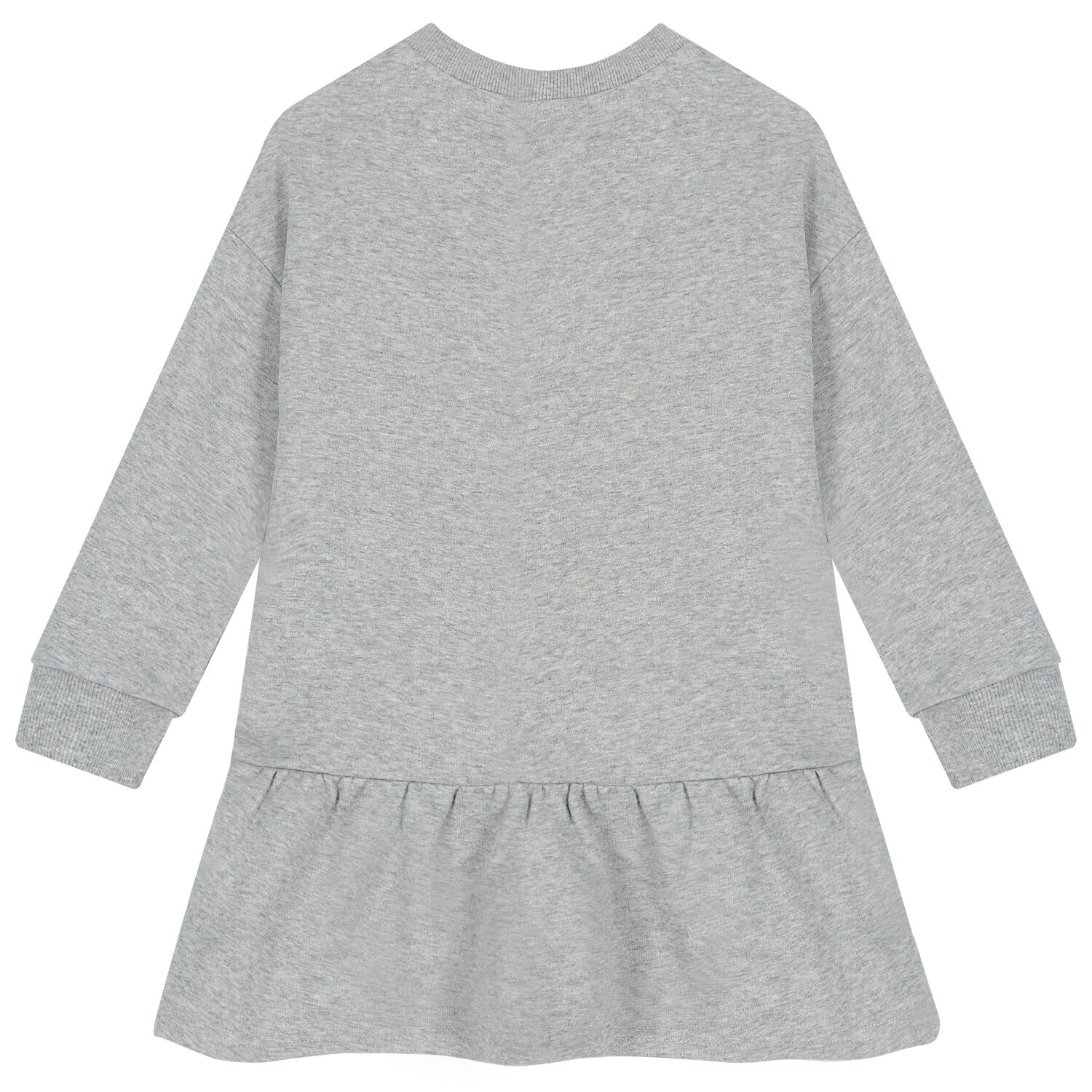 Girls Grey Cheetah Logo Dress, 1, hi-res