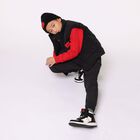 Boys Black & White Logo Trainers, 1, hi-res