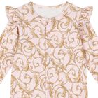 Baby Girls Pink & Gold Babygrow Gift Set (3 Piece), 1, hi-res