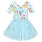 Girls Blue Tutu Dress, 1, hi-res