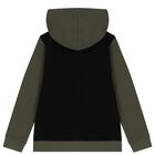 Boys Black & Green Logo Tracksuit, 1, hi-res