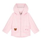 Younger Girls Pink Padded Puffer Jacket, 1, hi-res