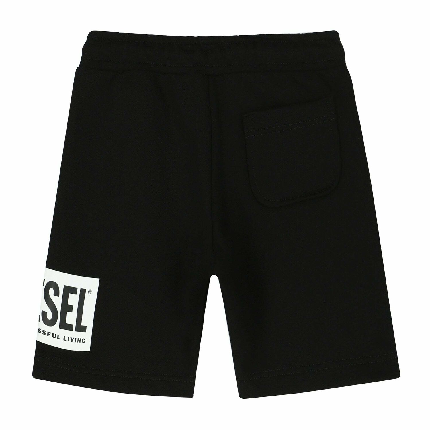 Boys Black Logo Shorts, 2, hi-res