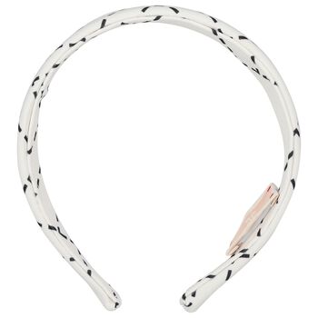Girls White Logo Headband
